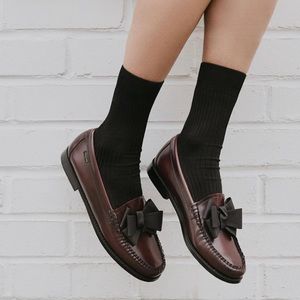 NEW GH Bass Weejuns Loafers with Bows: 7-7.5